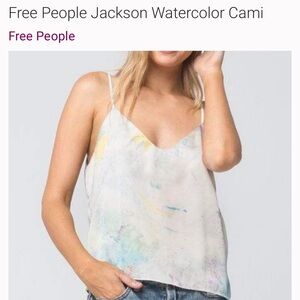 Free People Jackson Watercolor Cami